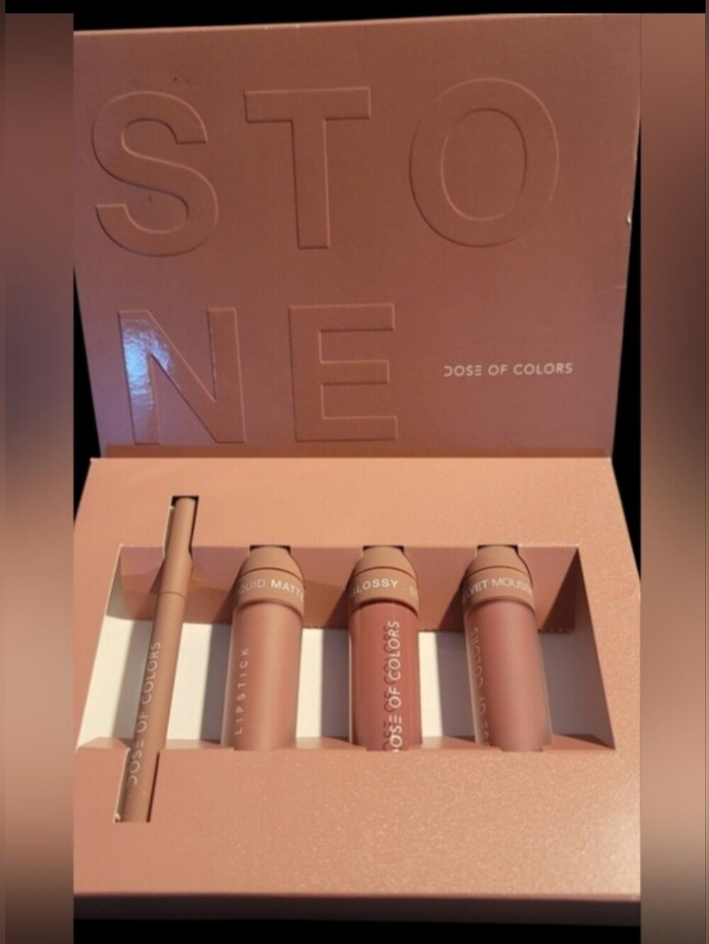 Dose of Colors Stone Lip Kit - Mauve Rose Trio